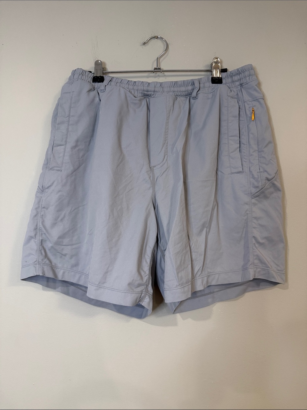Birddogs men’s grey LINED shorts with golden interior - 7” inseam athletic style